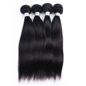 Straight Hair Bundles Hair Weave Bundles 100% Human Hair Bundles Natural Color Remy Hair Bundle Deals 4 Pieces (95Grams Per Piece) (BundleDeals001Length: 26'26'26'26' (+$145.00))