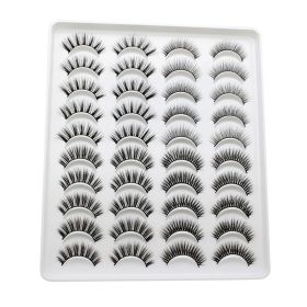 20 Pairs Mink Lashes Natural False Eyelashes Dramatic Volume Fake Lashes Soft Thick Long Eyelashes Wispy Makeup Extension 2022 (Color: YP404)