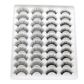 20 Pairs Mink Lashes Natural False Eyelashes Dramatic Volume Fake Lashes Soft Thick Long Eyelashes Wispy Makeup Extension 2022 (Color: YP209)