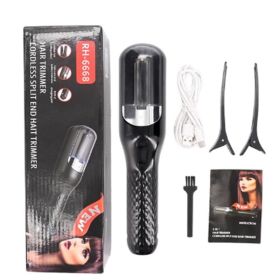 Automatic Fast Hair Treatment, Fix Split Ends Remover, Hair Trimmer for Broken, Dry, Damaged Split Ends, Hair Products Beauty Treatment Tool (Color: BLACK)